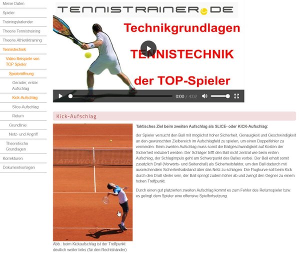 tennistrainer.de / professional version