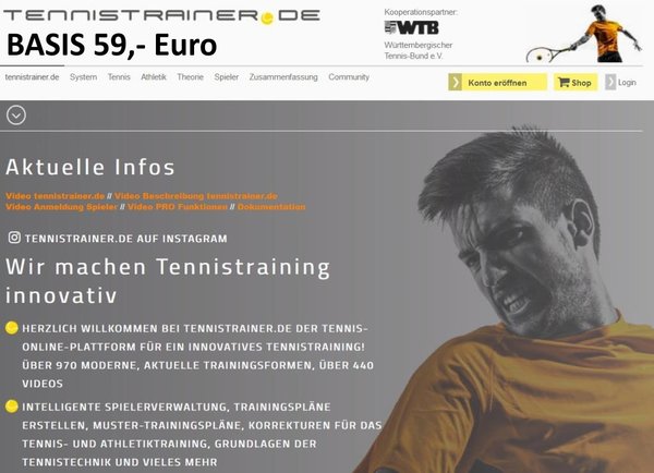 tennistrainer.de / access 1 year